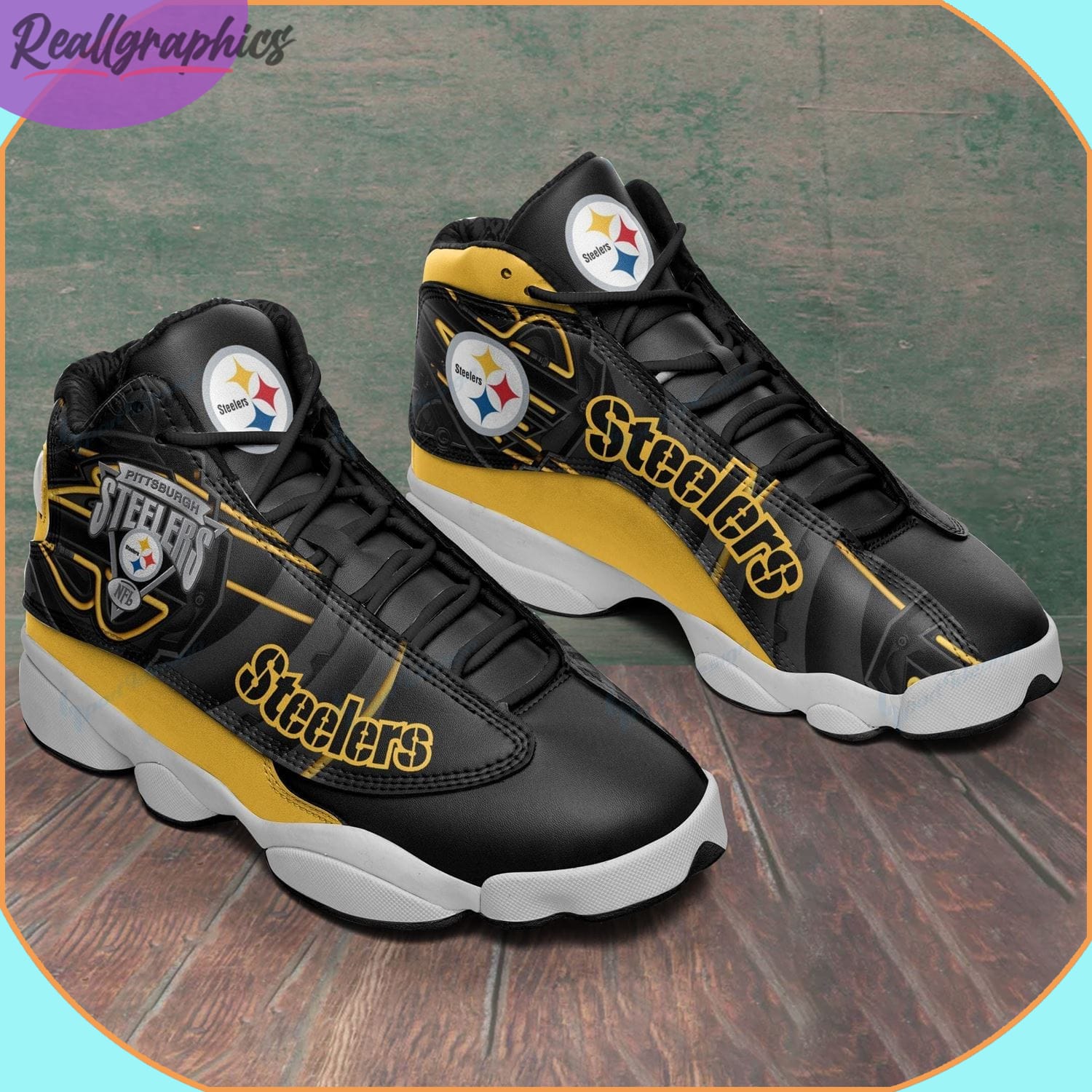 Pittsburgh steelers v3 Air Jordan 13 For Fans Gifts For Men Women Sneakers  Full Size Shoes in 2023