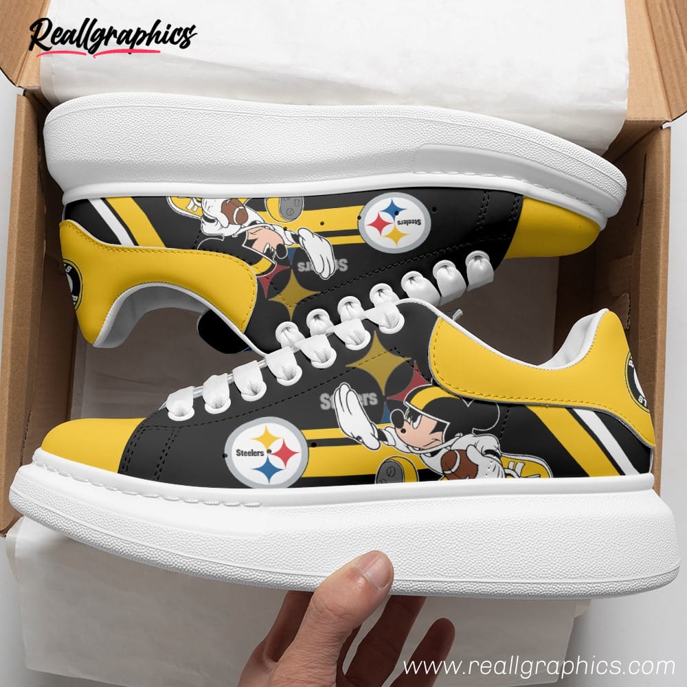 Pittsburgh Steelers Football Custom MQ Sneakers - Reallgraphics