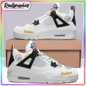 pittsburgh steelers nfl custom air jordan 4 shoes