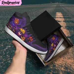 pokemon gengar halloween shoes custom, anime air jordan 1 sneaker boots