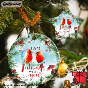 red-cardinal-i-am-always-with-you-ceramic-ornament-2