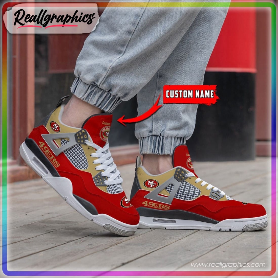 San Francisco 49ers Red Camouflage Personalized Air Jordan 4 Shoes - The  Clothes You'll Ever Need