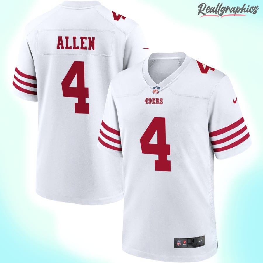 San Francisco 49ers White Game Custom Player Jersey, NFL Jerseys For Sale -  Reallgraphics