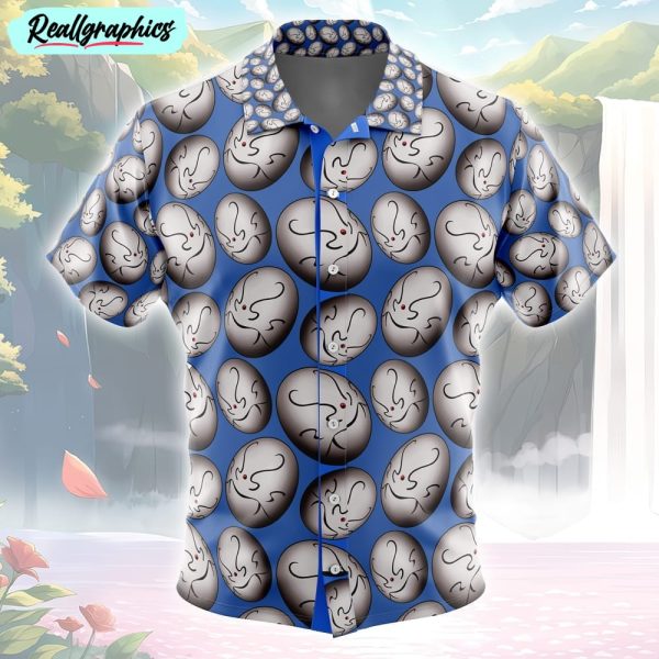 shizue's mask that time i got reincarnated as a slime button up hawaiian shirt