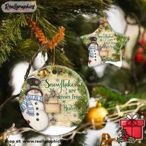 snowflakes-are-kisses-from-heaven-snowman-ceramic-ornament-2