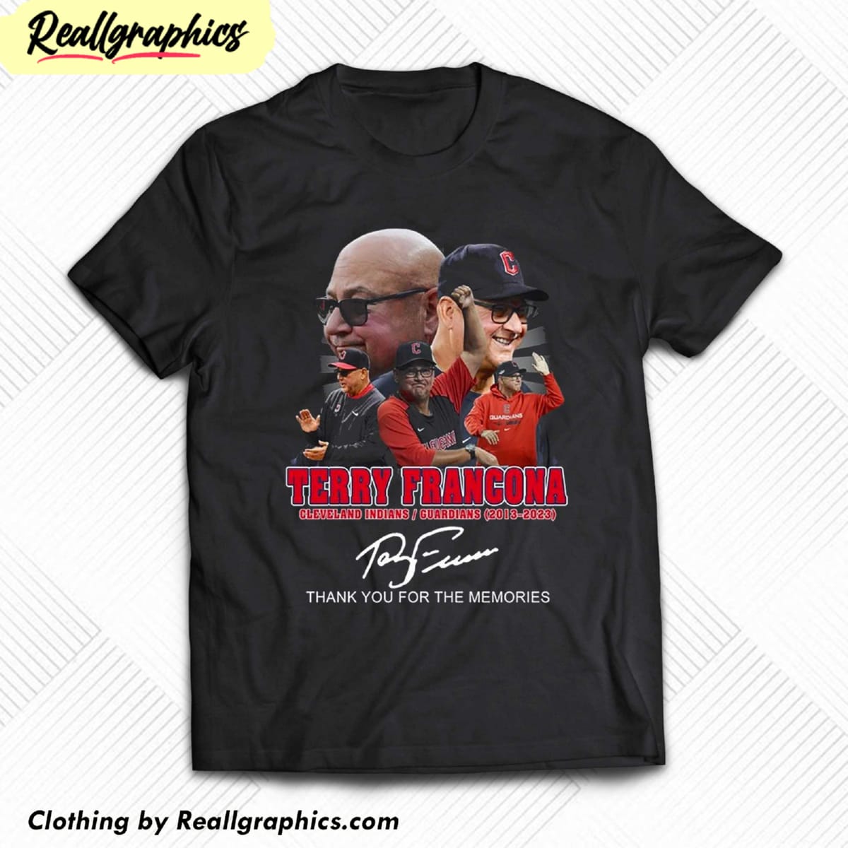 Terry Francona Cleveland Indians Guardians 2013 – 2023 Thank You For The  Memories Shirt - ShirtsOwl Office