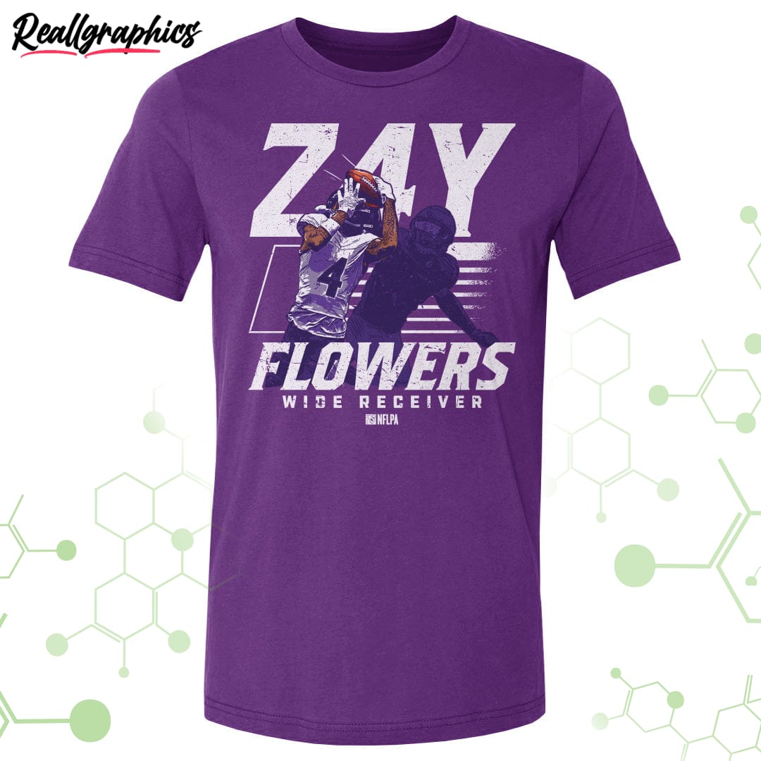 zay flowers baltimore player name unisex t-shirt, hoodie, sweatshirt