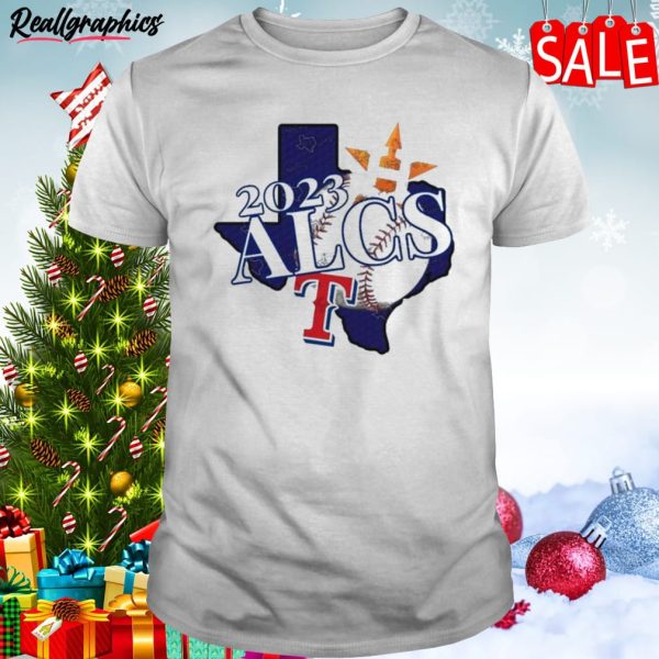 2023 alcs baseball houston astros vs texas rangers unisex shirt