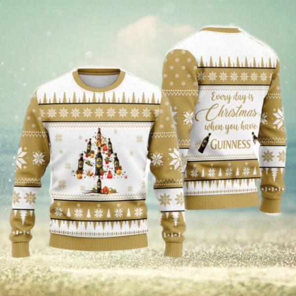 everyday is christmas when you have guinness ugly christmas sweater cute christmas gift for men and women