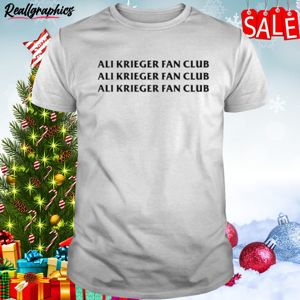 ali krieger fan club shirt