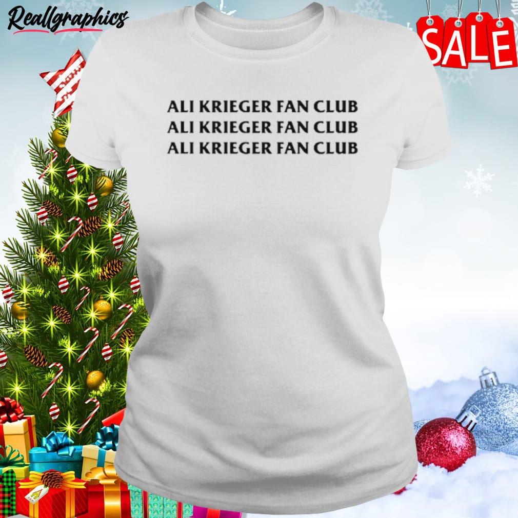 ali krieger fan club shirt