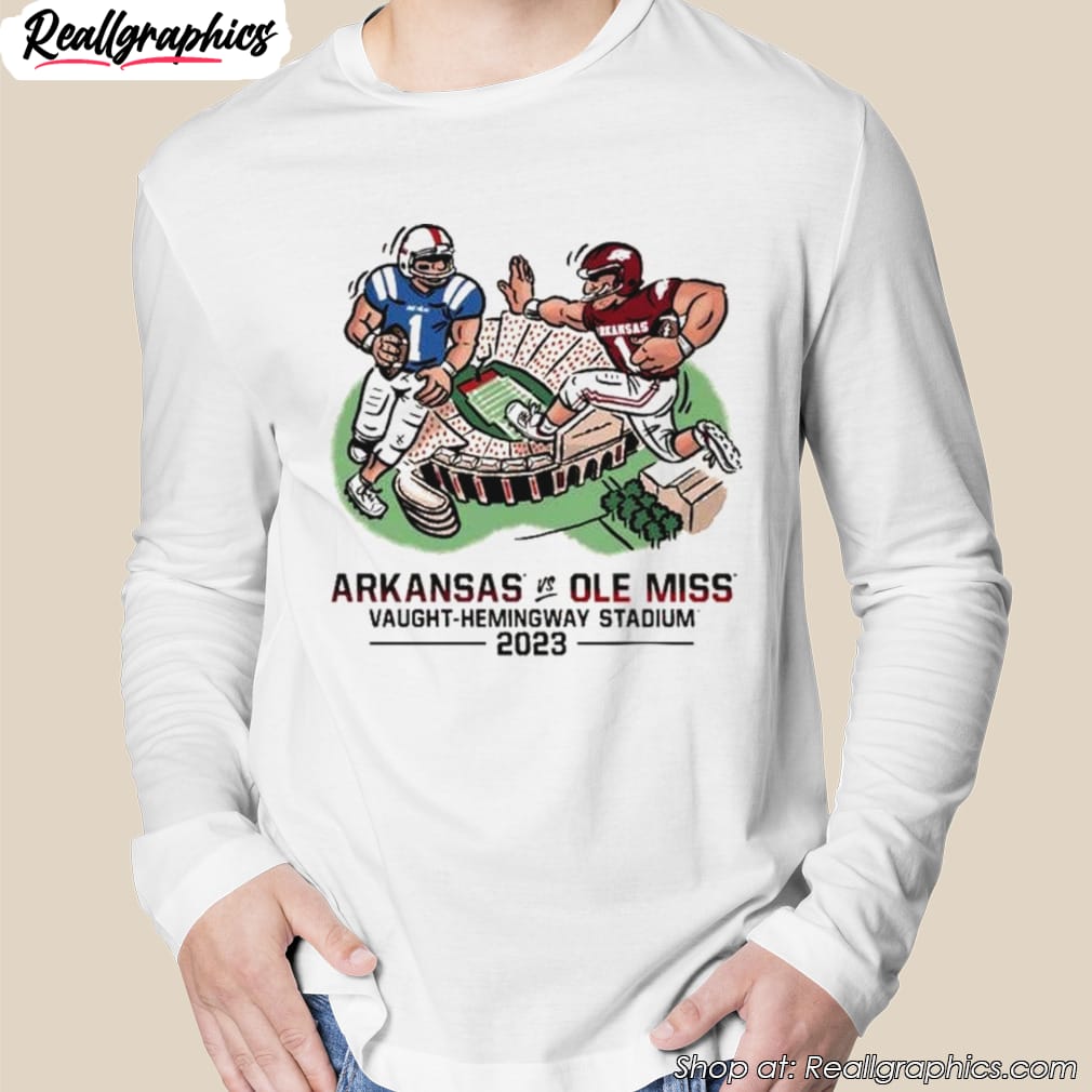 arkansas razorbacks vs ole miss rebels game day 2023 shirt