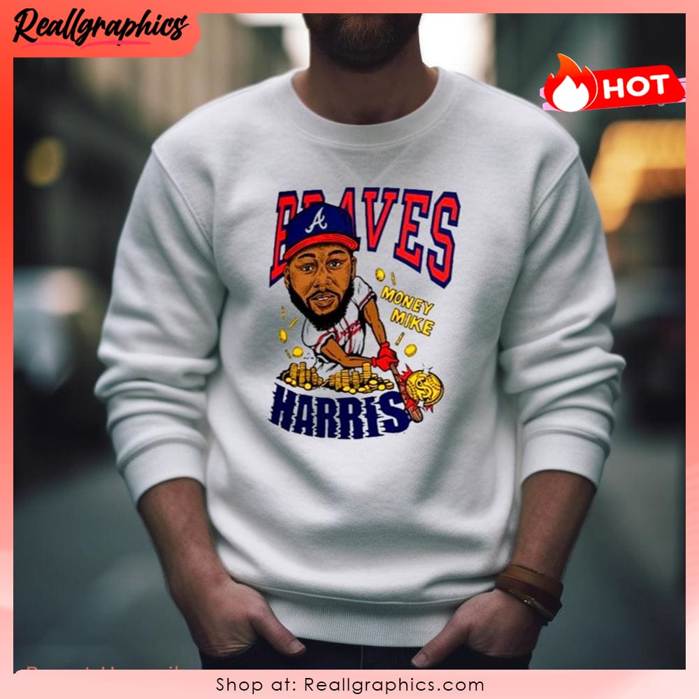 Atlanta Braves T-Shirt from Homage. | Navy | Vintage Apparel from Homage.