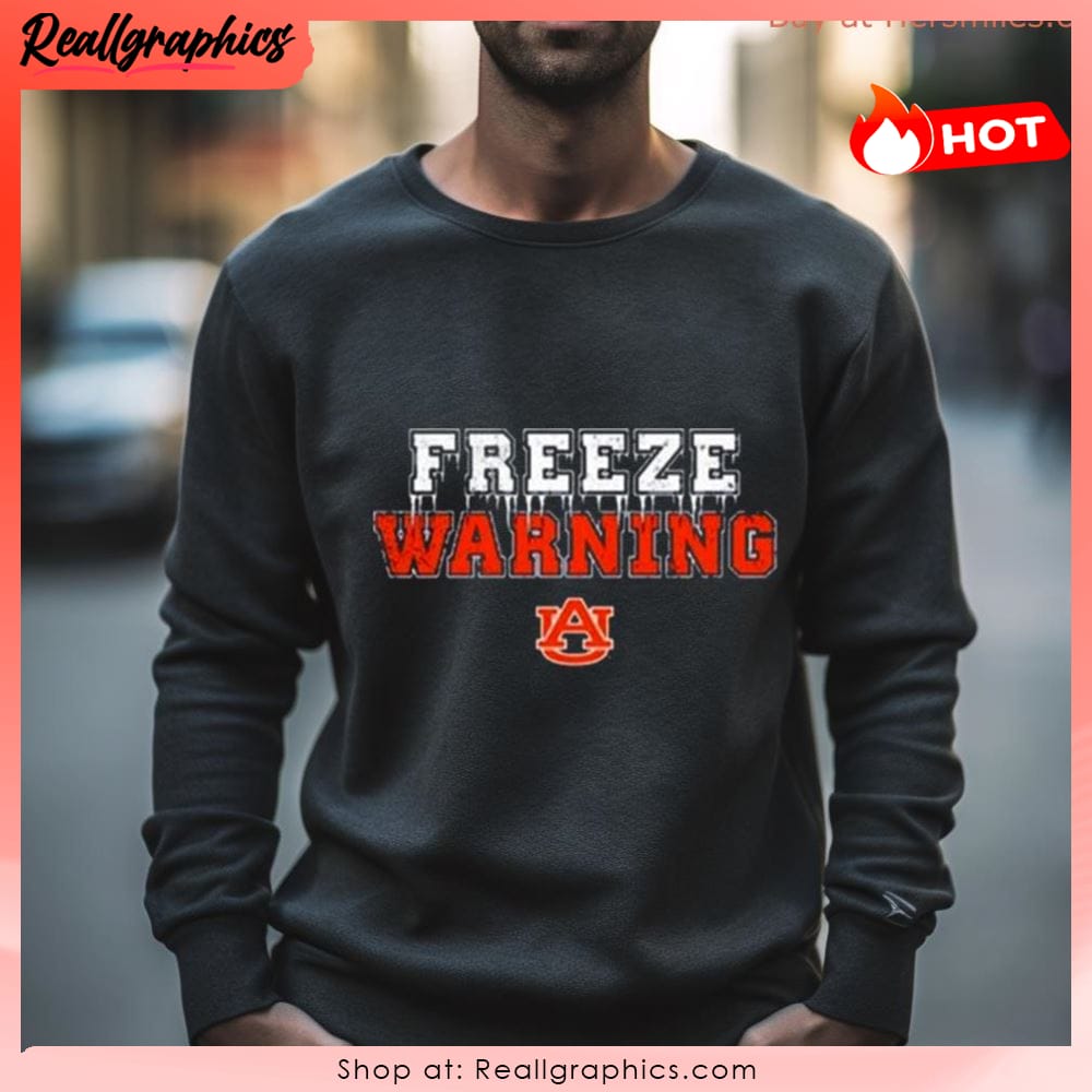 auburn football freeze warning shirt