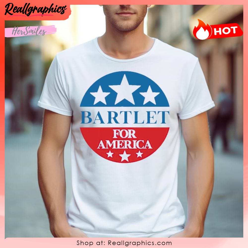 bartlet for america logo shirt