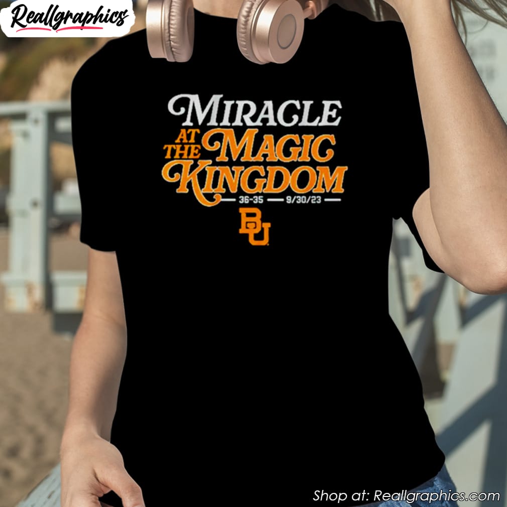 baylor football miracle at the magic kingdom 9 30 23 shirt