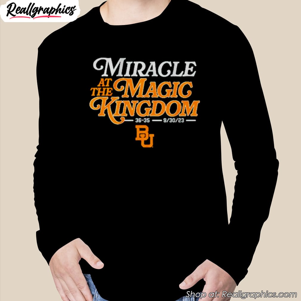 baylor football miracle at the magic kingdom 9 30 23 shirt