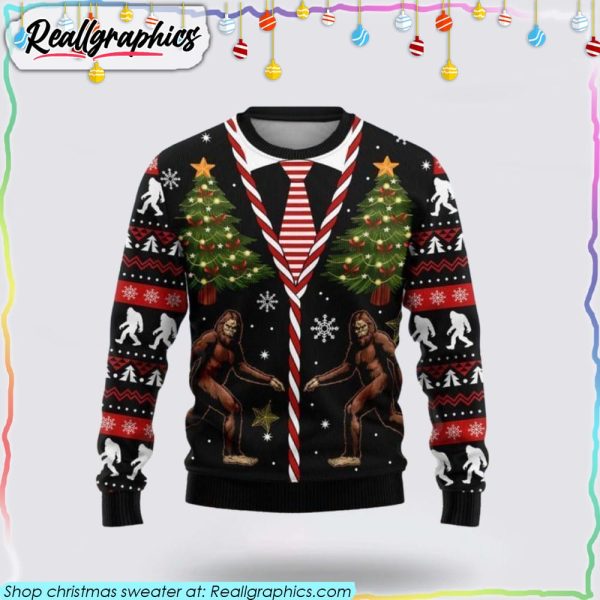 bigfoot-3d-printed-christmas-sweater-gifts-for-bigfoot-lovers