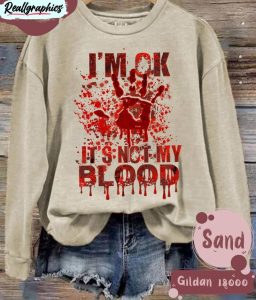 bloody halloween shirt, spooky halloween nurse unisex hoodie short sleeve