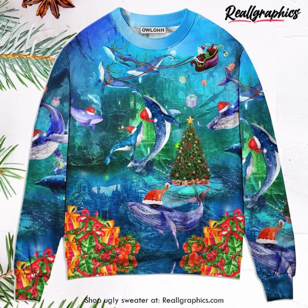 chirstmas-whales-under-the-sea-ugly-christmas-sweater-1