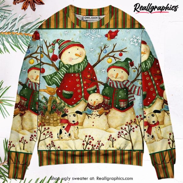 christmas-cutie-snowman-happy-xmas-ugly-christmas-sweater-1