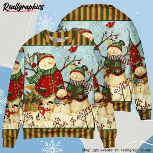 christmas-cutie-snowman-happy-xmas-ugly-christmas-sweater-2