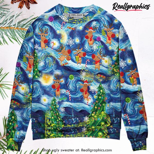 christmas-dancing-reindeers-happy-ugly-christmas-sweater-1