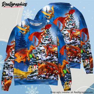 christmas-dragon-family-in-love-light-art-style-ugly-christmas-sweater-2