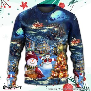 christmas-family-snowman-santa-claus-in-love-light-art-style-ugly-christmas-sweater-3