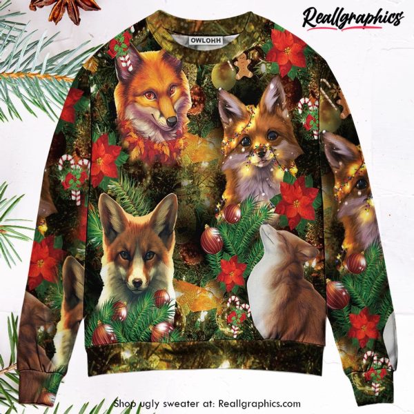 christmas-foxmas-amazing-merry-ugly-christmas-sweater-1