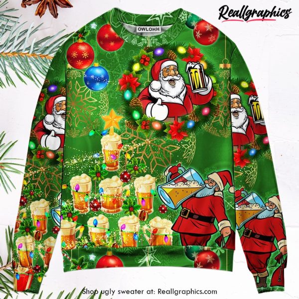 christmas-funny-santa-claus-drinking-beer-happy-christmas-tree-green-light-ugly-christmas-sweater-1