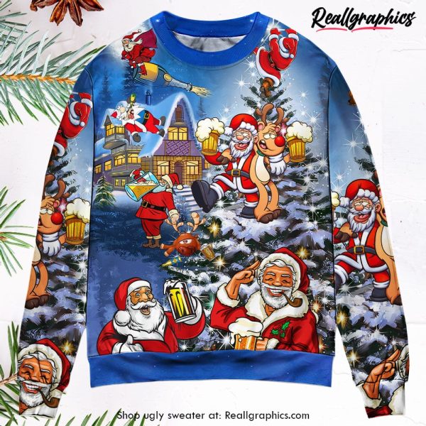 christmas-funny-santa-claus-drinking-beer-troll-xmas-ugly-christmas-sweater-1