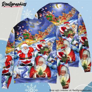 christmas-funny-santa-claus-happy-xmas-is-coming-art-style-classic-ugly-christmas-sweater-2
