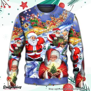 christmas-funny-santa-claus-happy-xmas-is-coming-art-style-classic-ugly-christmas-sweater-3