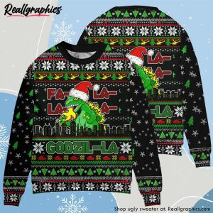christmas-godzila-falalalala-xmas-ugly-christmas-sweater-2