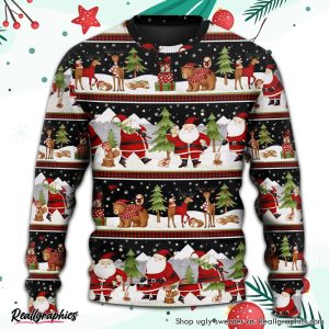 christmas-happy-night-with-santa-reindeer-and-bear-3d-printed-christmas-ugly-sweater-3