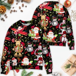 christmas-joyful-santa-snowman-merry-xmas-ugly-christmas-sweater-2
