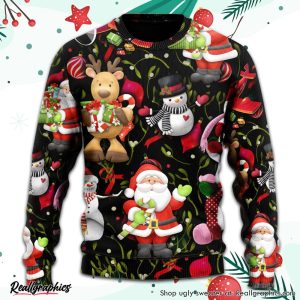 christmas-joyful-santa-snowman-merry-xmas-ugly-christmas-sweater-3