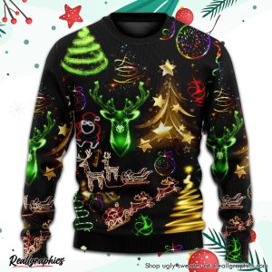christmas-neon-art-christmas-tree-and-snowman-ugly-christmas-sweater-3