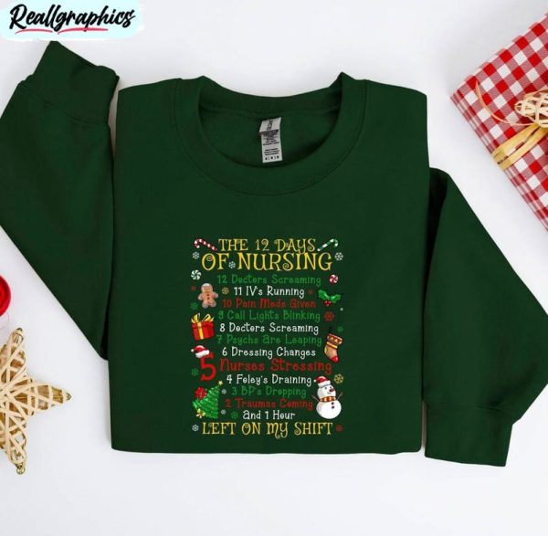 christmas speech therapist shirt, funny 12 days of speech therapy tee tops unisex hoodie