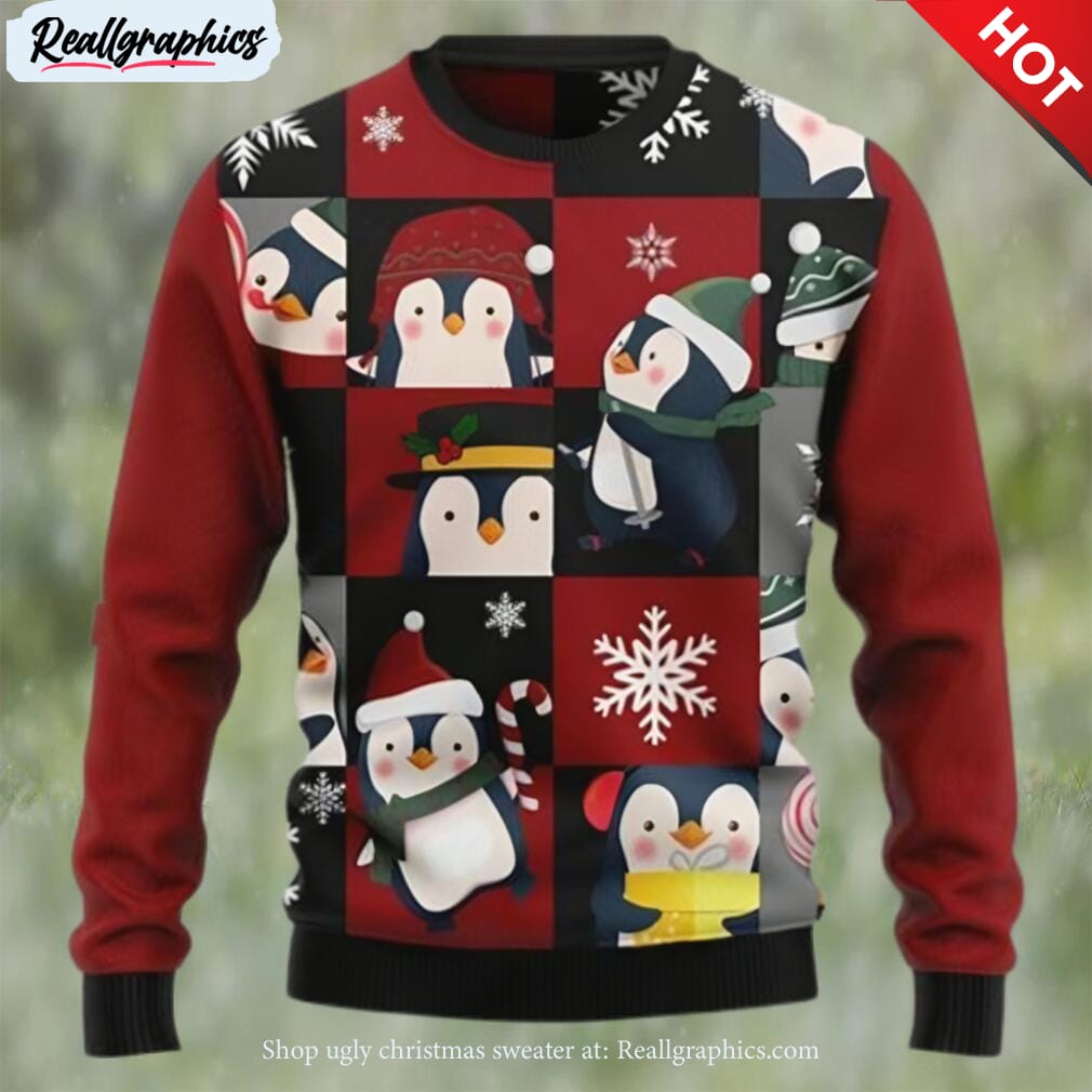 Love Penguin Ugly Christmas Sweater For Men & Women Christmas Gift Swe –  Bekindproduct