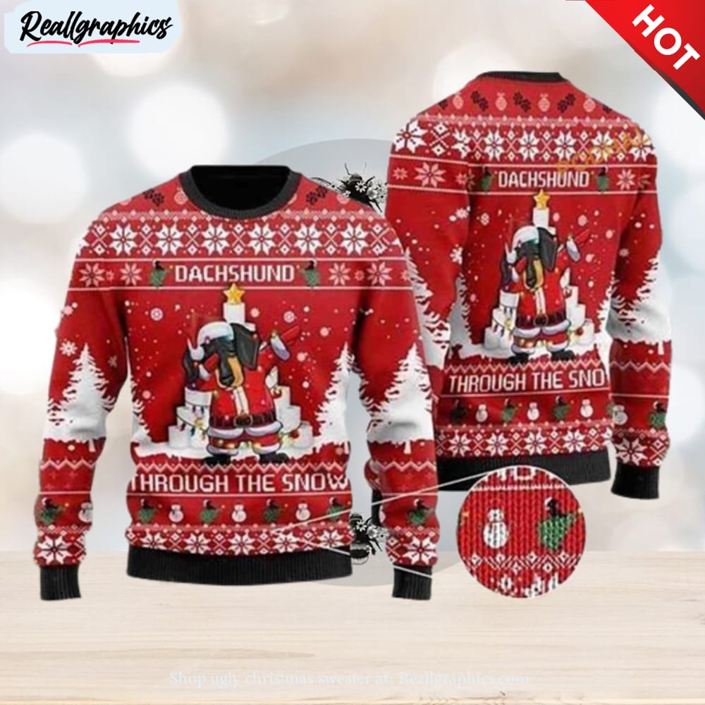 Atlanta Braves Dabbing Santa Claus Christmas Ugly Sweater