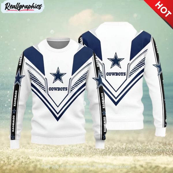 dallas cowboys basic ugly christmas sweater for fans