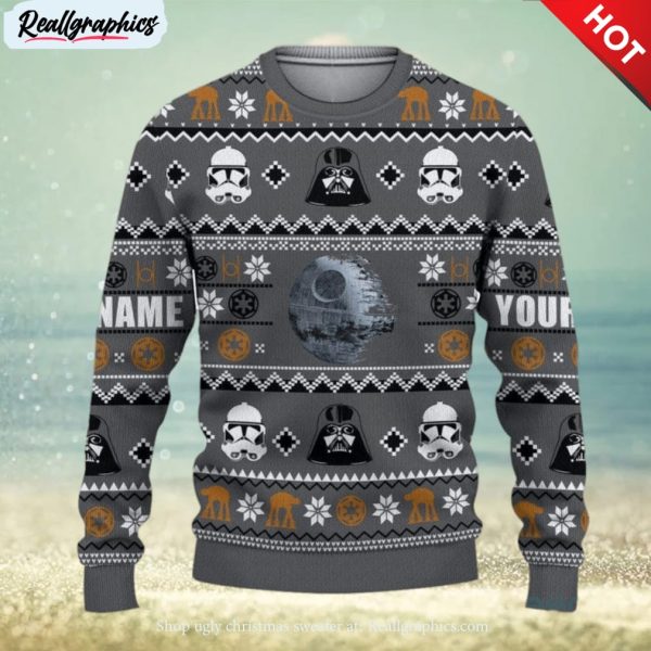 darth vader stormtrooper ugly sweater christmas
