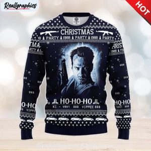 die hard ugly christmas sweater amazing gift men and women christmas gift