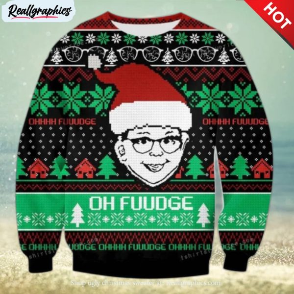 dwight is speech a christmas story oh fudge ugly sweater