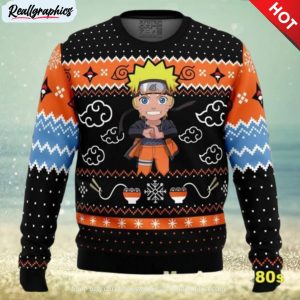 festive ramen uzumaki naruto ugly sweater