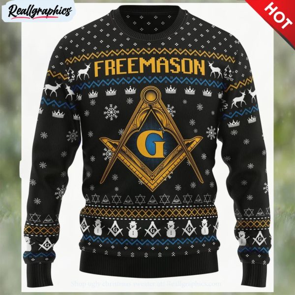 freemason ugly christmas sweater