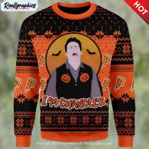 friends i’m chandler ugly christmas sweater