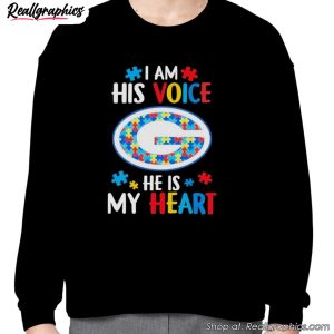 green-bay-packers-autism-awareness-i-am-his-voice-he-is-my-heart-2023-shirt-3